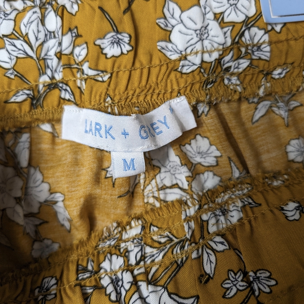 Floral Mustard Women's Shorts - Picture 6 of 9